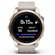 Смарт-годинник Garmin Epix Pro Gen 2 Sapphire 42mm Soft Gold w. Light S. Band (010-02802-10/11)