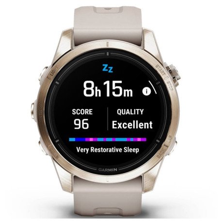 Смарт-часы Garmin Epix Pro Gen 2 Sapphire 42mm Soft Gold w. Light S. Band (010-02802-10/11)