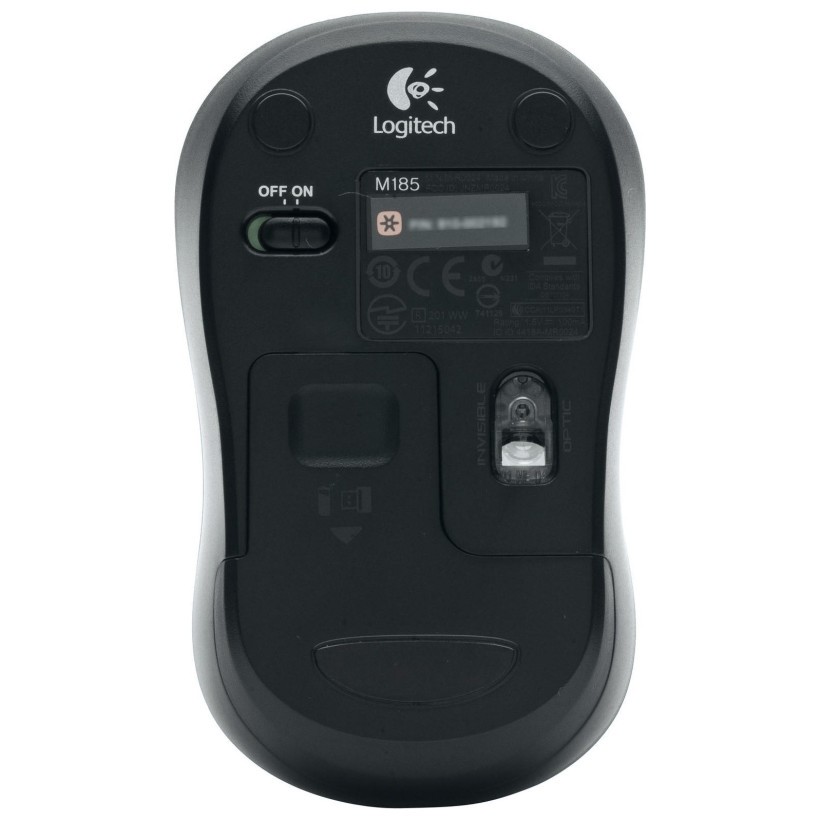 Мышь Logitech M185 Wireless Mouse Grey (910-002235, 910-002238, 910-002252)  Фото №3