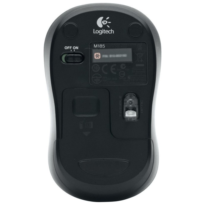 Мышь Logitech M185 Wireless Mouse Grey (910-002235, 910-002238, 910-002252)  Фото №3