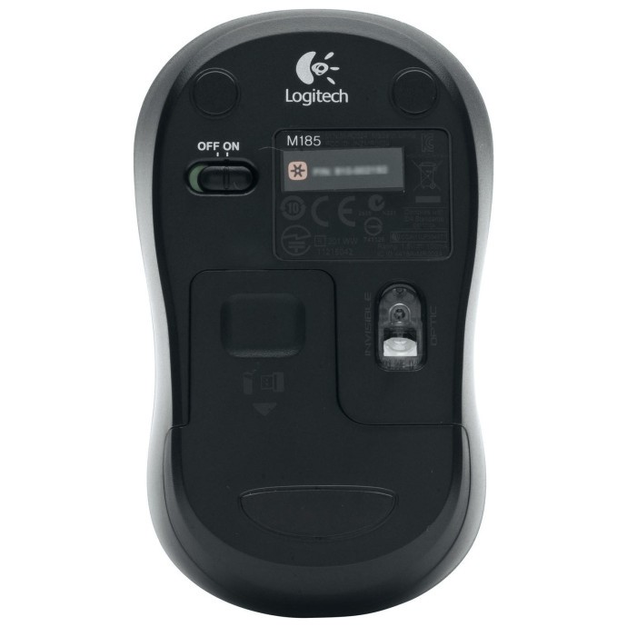 Мышь Logitech M185 Wireless Mouse Grey (910-002235, 910-002238, 910-002252)  Фото №3