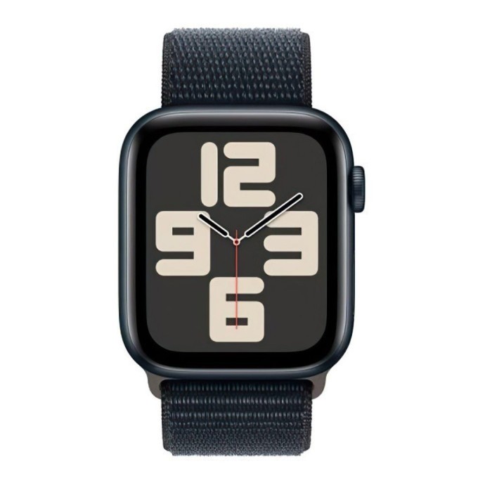 Смарт-годинник Apple Watch SE 2 GPS 44mm Midnight Aluminium Case with Midnight Sport Loop (MREA3)  Фото №1