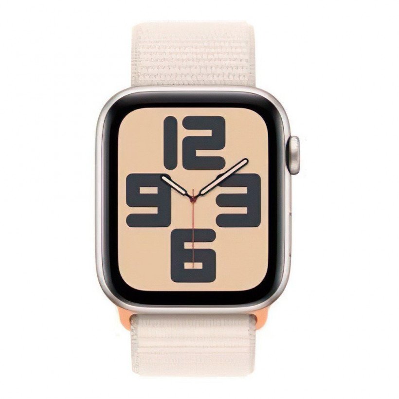 Смарт-годинник Apple Watch SE 2 GPS 44mm Starlight Aluminium Case with Starlight Sport Loop (MRE63)  Фото №1