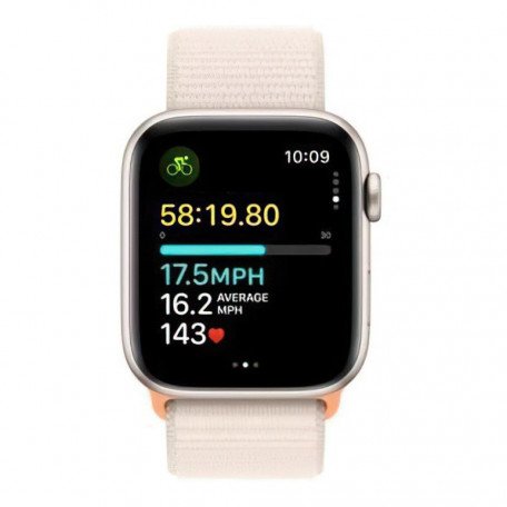 Смарт-годинник Apple Watch SE 2 GPS 44mm Starlight Aluminium Case with Starlight Sport Loop (MRE63)  Фото №0