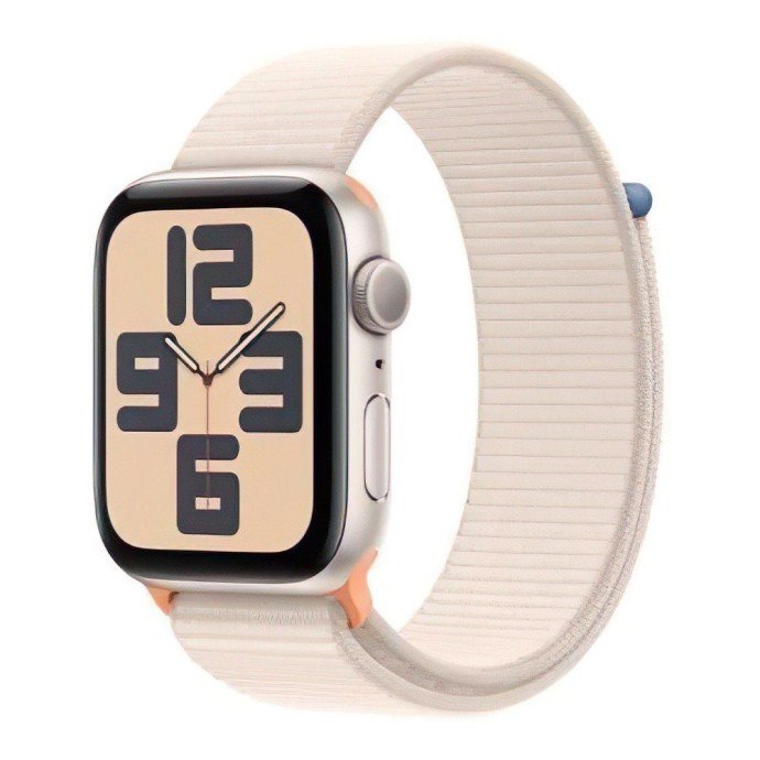 Смарт-годинник Apple Watch SE 2 GPS 44mm Starlight Aluminium Case with Starlight Sport Loop (MRE63)
