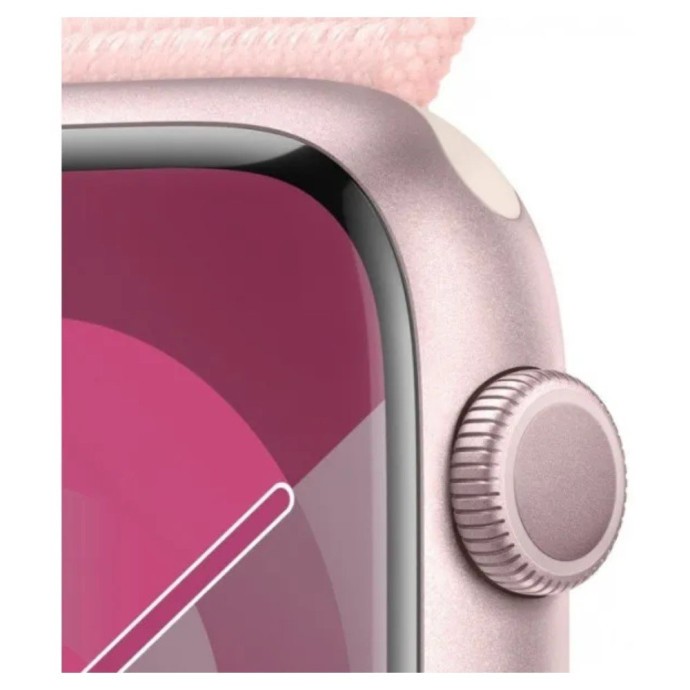 Смарт-годинник Apple Watch Series 9 GPS + Cellular 41mm Pink Alu. Case w. Light Pink S. Loop (MRJ13)  Фото №1