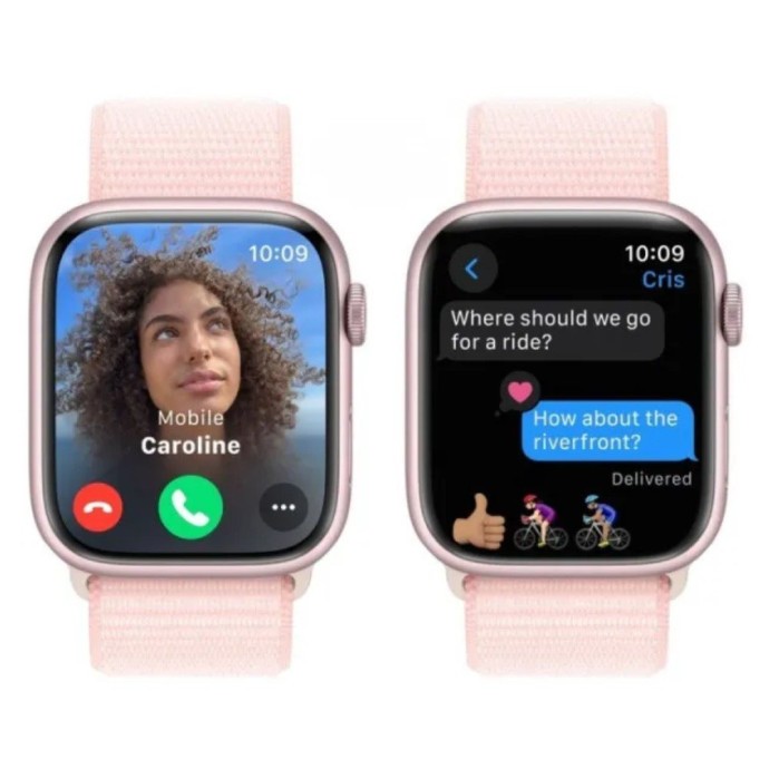 Смарт-годинник Apple Watch Series 9 GPS + Cellular 41mm Pink Alu. Case w. Light Pink S. Loop (MRJ13)  Фото №3