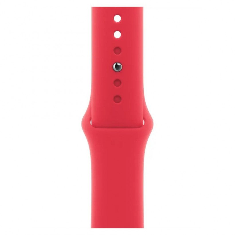 Смарт-годинник Apple Watch Series 9 GPS + Cellular 41mm PRODUCT RED Alu. Case w. PRODUCT RED Sport Band - S/M (MRY63)  Фото №1