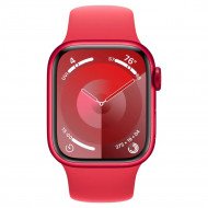 Смарт-годинник Apple Watch Series 9 GPS + Cellular 41mm PRODUCT RED Alu. Case w. PRODUCT RED Sport Band - S/M (MRY63)