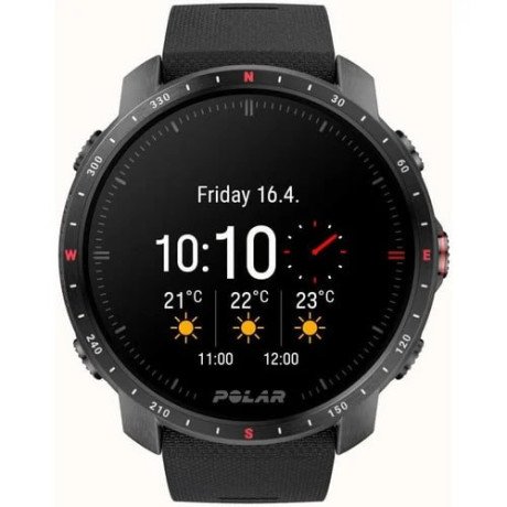 Спортивний годинник Polar Grit X Pro Black DLC M/L (90085773)  Фото №0