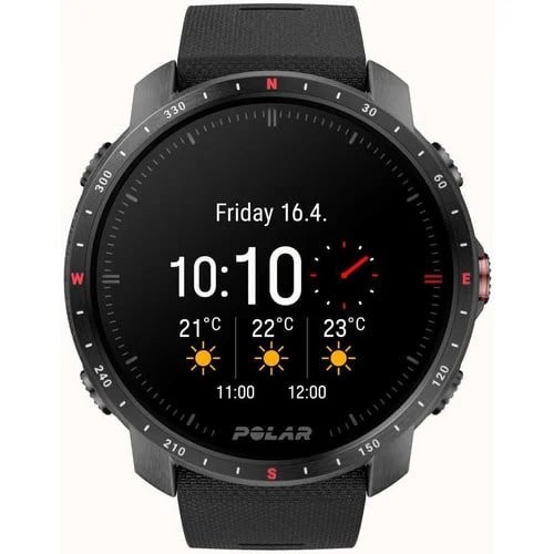 Спортивний годинник Polar Grit X Pro Black DLC M/L (90085773)  Фото №0
