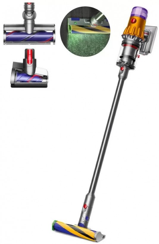 Вертикальний + ручний пилосос (2в1) Dyson V12 Detect Slim Absolute (394167-01)  Фото №1