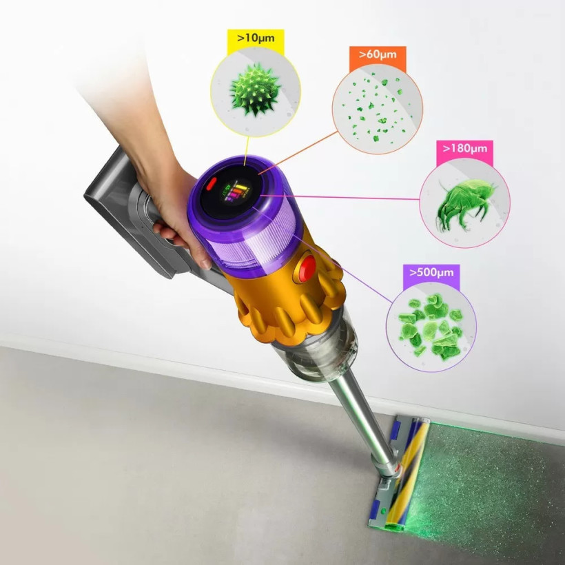 Вертикальный + ручной пылесос (2в1) Dyson V12 Detect Slim Absolute (394167-01)  Фото №3