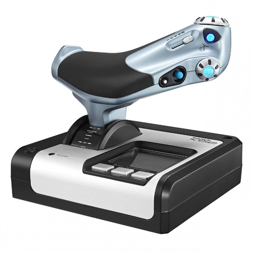 Джойстик, рычаг управления двигателем Logitech G Saitek X52 Flight Control System (945-000006)  Фото №4