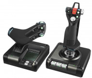 Джойстик, рычаг управления двигателем Logitech G Saitek X52 Pro Flight Control System (945-000003) 