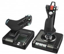 Джойстик, важіль управління двигуном Logitech G Saitek X52 Pro Flight Control System (945-000003)