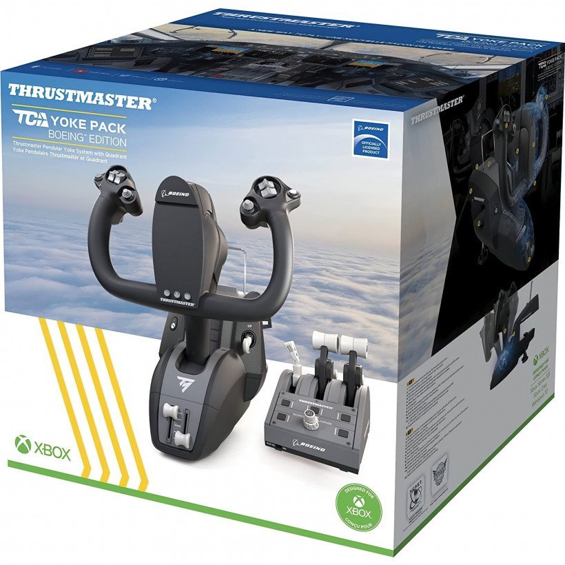 Джойстик, важіль управління двигуном Thrustmaster TCA Yoke Pack (4460210)  Фото №0