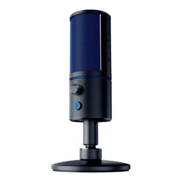 Мікрофон для ПК/ для стрімінгу, подкастів Razer Seiren X PS4 Black/Blue (RZ19-02290200-R3G1)  Фото №0
