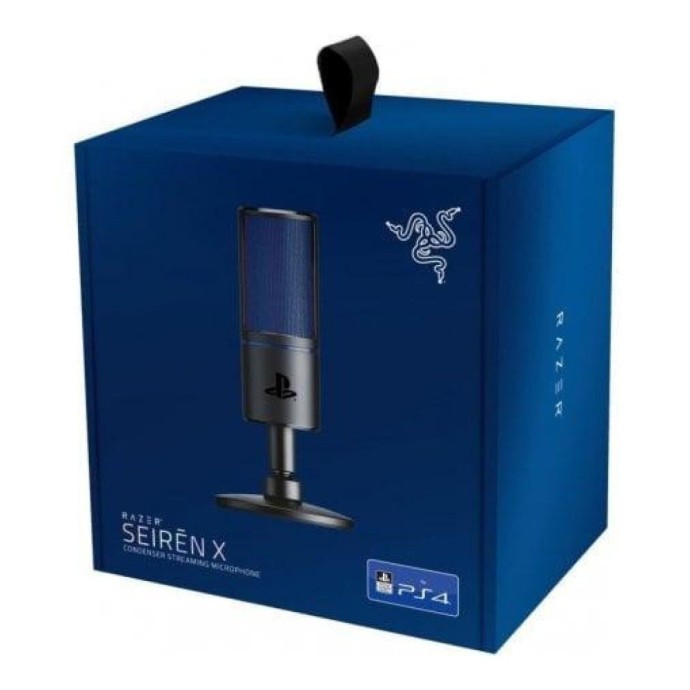 Мікрофон для ПК/ для стрімінгу, подкастів Razer Seiren X PS4 Black/Blue (RZ19-02290200-R3G1)  Фото №1