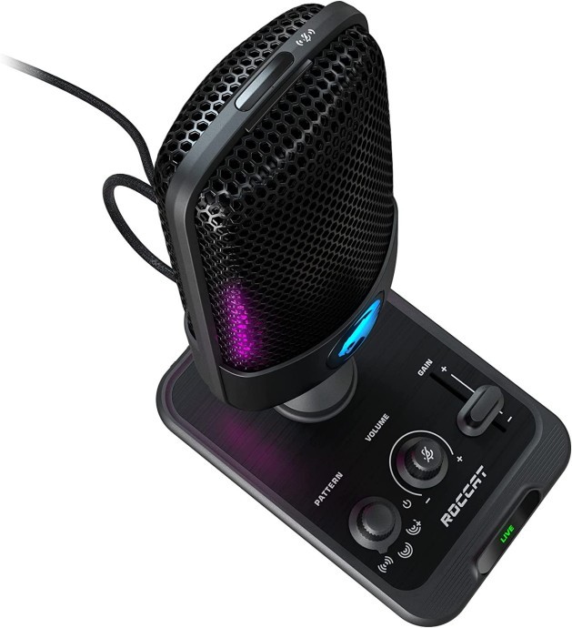 Мікрофон для ПК/ для стрімінгу, подкастів ROCCAT Torch RGB (ROC-14-912)  Фото №3