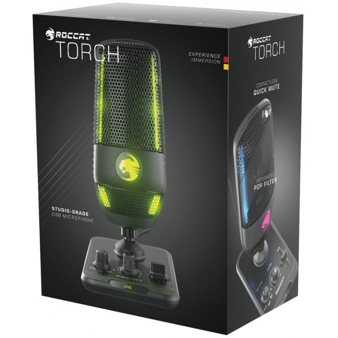 Мікрофон для ПК/ для стрімінгу, подкастів ROCCAT Torch RGB (ROC-14-912)  Фото №6