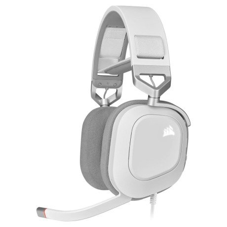 Наушники с микрофоном Corsair HS80 RGB USB White (CA-9011238)  Фото №0