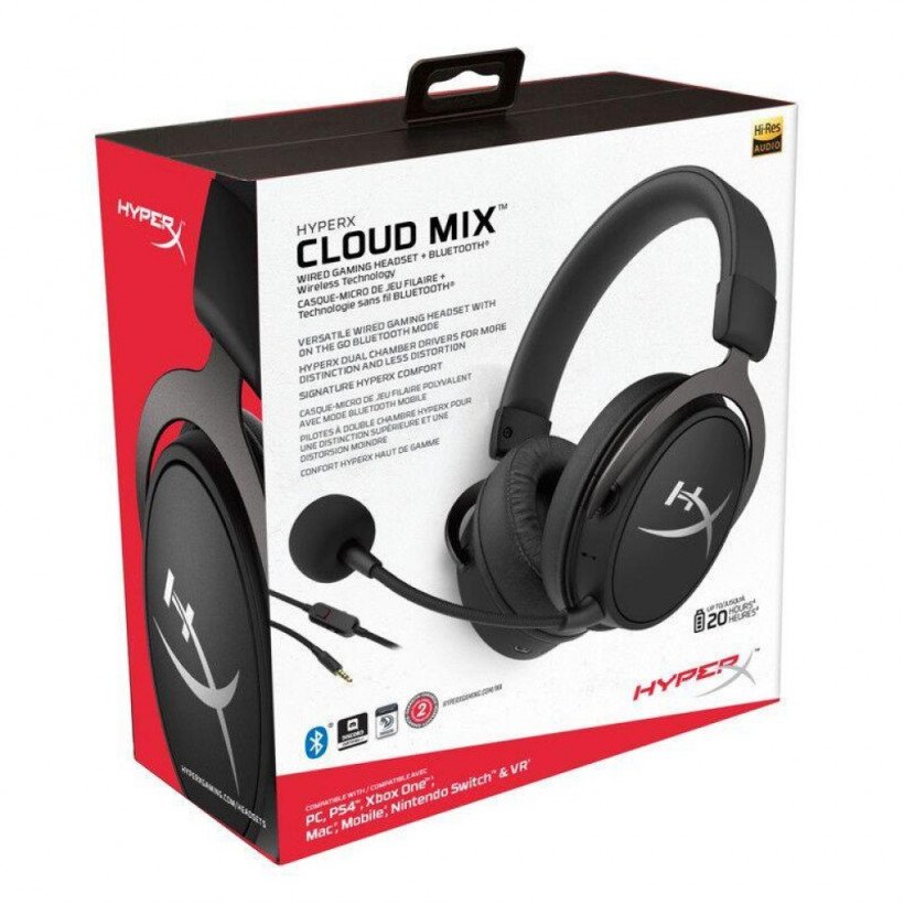 Навушники з мікрофоном HyperX Cloud Mix Black (HX-HSCAM-GM)  Фото №4