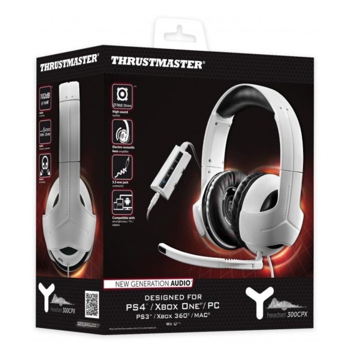 Наушники с микрофоном Thrustmaster Y-300CPX White (4060077)  Фото №2