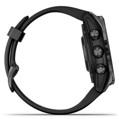 Смарт-часы Garmin Fenix ??7S Pro Sapphire Solar Carbon G. DLC Tit. with Black Band (010-02776-10/11/54)  Фото №2