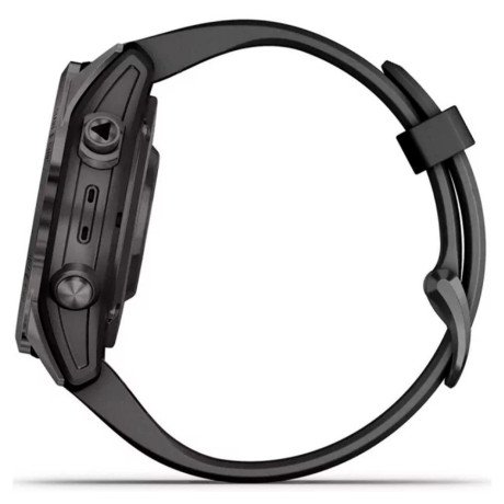 Смарт-часы Garmin Fenix ??7S Pro Sapphire Solar Carbon G. DLC Tit. with Black Band (010-02776-10/11/54)  Фото №3