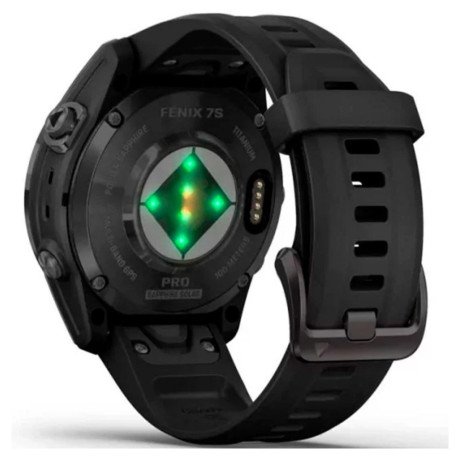 Смарт-часы Garmin Fenix ??7S Pro Sapphire Solar Carbon G. DLC Tit. with Black Band (010-02776-10/11/54)  Фото №4