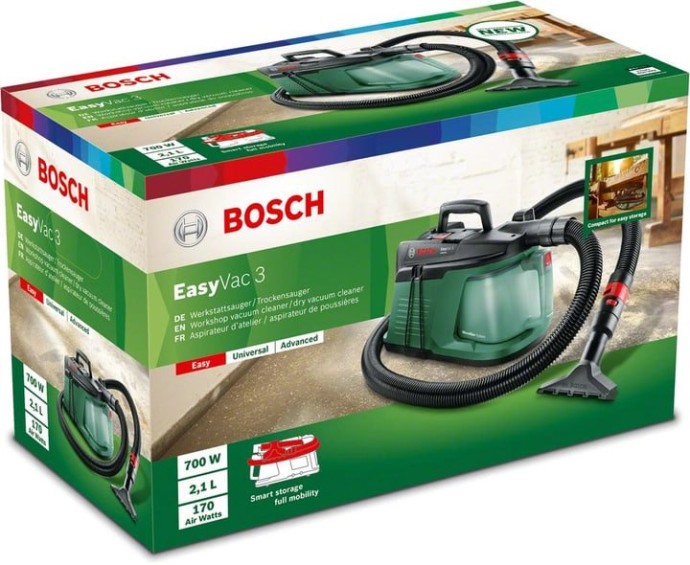 Будівельний пилосос Bosch EasyVac 3 (06033D1000)  Фото №1