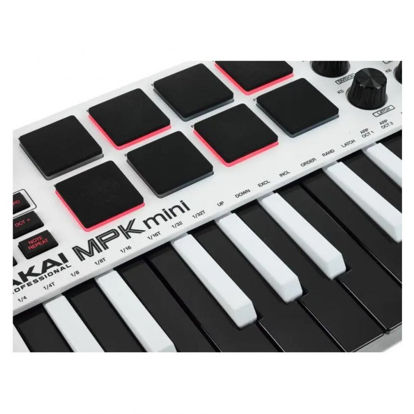 MIDI-клавіатура AKAI MPK Mini MK3 White  Фото №4