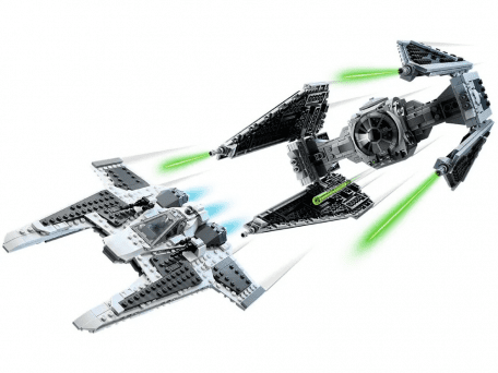 Блоковый конструктор LEGO Star Wars Мандалорский истребитель против перехватчика TIE (75348)  Фото №1