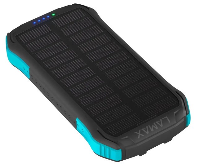 Зовнішній акумулятор (павербанк) із сонячною панеллю Lamax Power Bank Journey 26800Mah  Фото №0