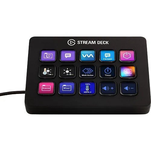 Контролер для стрімінга Elgato Stream Deck MK.2 Black (10GBA9901)  Фото №0