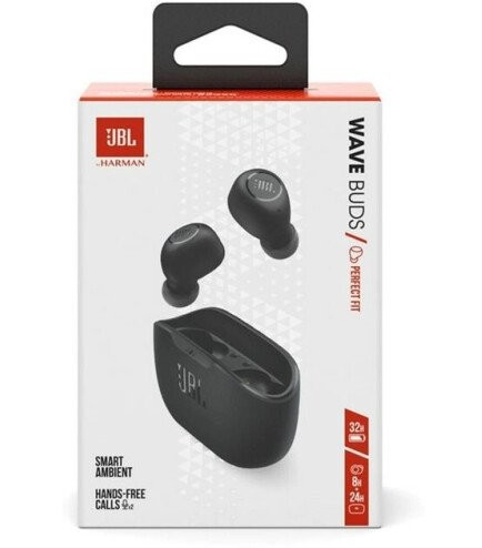 Навушники TWS JBL Wave Buds Black (JBLWBUDSBLK)  Фото №5