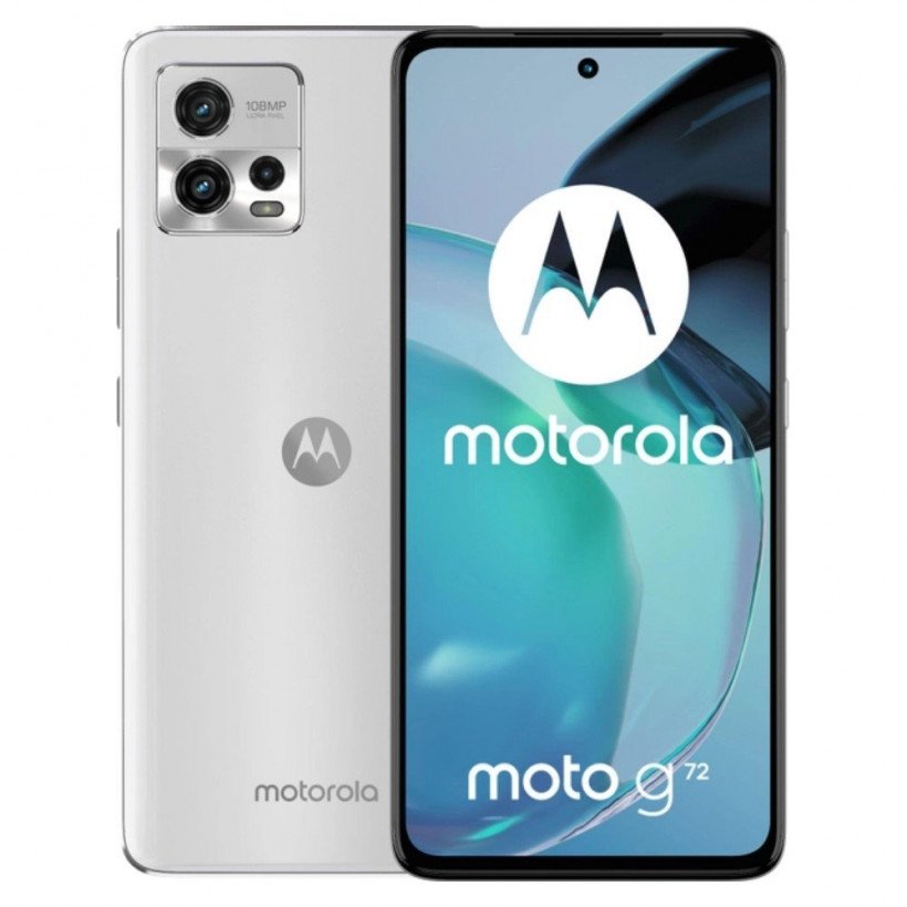 Смартфон Motorola G72 8/128GB Mineral White (PAVG0014)  Фото №4