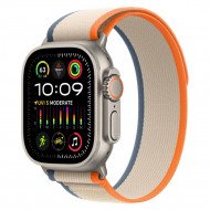 Смарт-годинник Apple Watch Ultra 2 GPS + Cellular 49mm Titanium Case with Orange/Beige Trail Loop - M/L (MRF23)