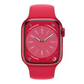 Смарт-часы Apple Watch Series 8 GPS 41mm PRODUCT RED Aluminum Case w. PRODUCT RED S. Band - S/M (MNUG3)