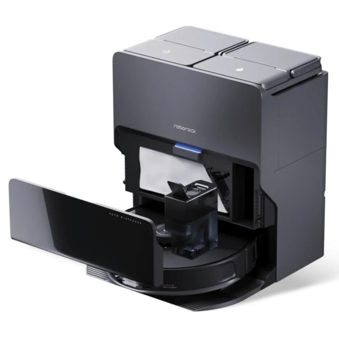 Робот-пилосос із вологим прибиранням RoboRock S8 MaxV Ultra Black (S8MVU52-00)  Фото №1