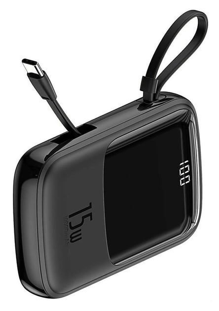 Внешний аккумулятор (павербанк) Baseus Qpow 10000 mAh Black (PPQD-A01)  Фото №1