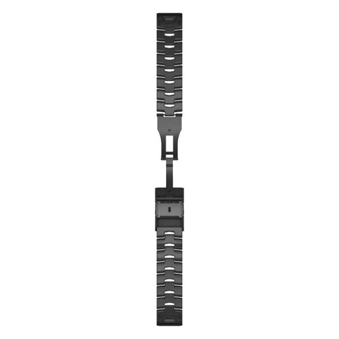Ремінець Garmin QuickFit 22 Watch Bands Vented Titanium Bracelet with Carbon Grey DLC Coating (010-12863-09)  Фото №0