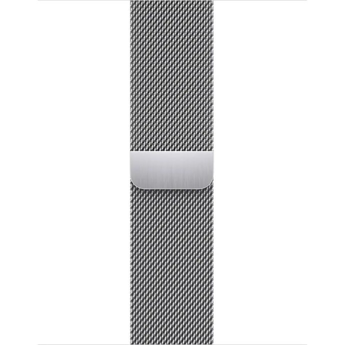 Смарт-часы Apple Watch Series 9 GPS + Cellular 41mm Silver S. Steel Case w. Silver Milanese Loop (MRJ43)  Фото №1