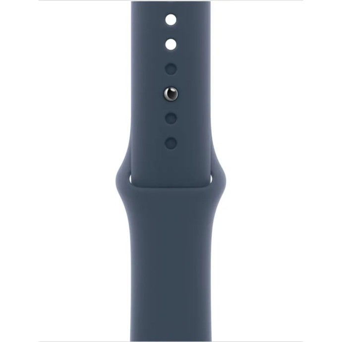 Смарт-годинник Apple Watch Series 9 GPS + Cellular 41mm Silver S. Steel Case w. Storm Blue Sport Band - M/L (MRJ33)  Фото №1