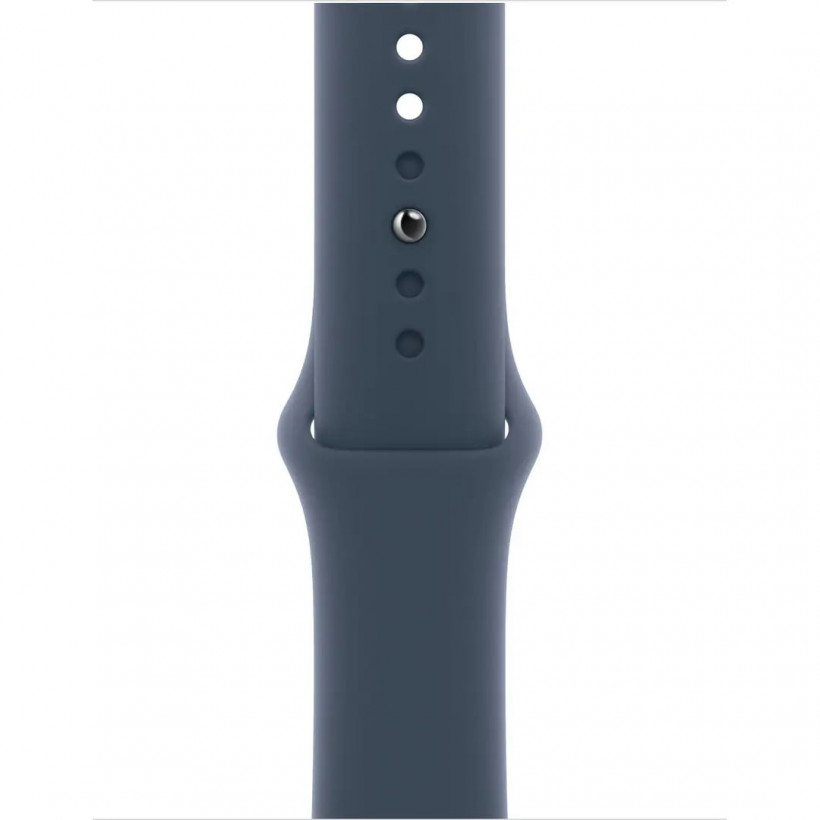 Смарт-часы Apple Watch Series 9 GPS + Cellular 41mm Silver Alu. Case w. Storm Blue S.Band - S/M (MRHV3)  Фото №1