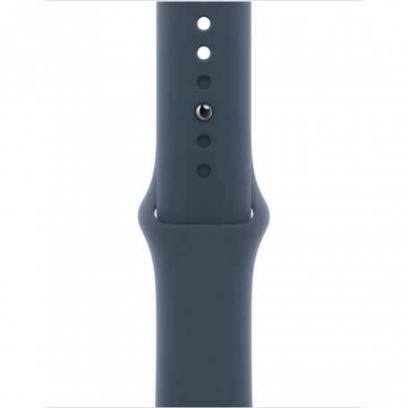 Смарт-часы Apple Watch Series 9 GPS + Cellular 41mm Silver Alu. Case w. Storm Blue S.Band - S/M (MRHV3)  Фото №1