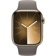 Смарт-годинник Apple Watch Series 9 GPS + Cellular 41mm Gold S. Steel Case w. Clay Sport Band - M/L (MRJ63) 
