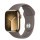 Смарт-годинник Apple Watch Series 9 GPS + Cellular 41mm Gold S. Steel Case w. Clay Sport Band - M/L (MRJ63)  Фото №0