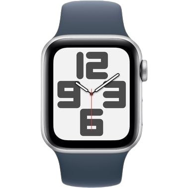 Смарт-годинник Apple Watch SE 2 GPS 40mm Silver Aluminium Case with Storm Blue Sport Band M/L (MRE23)  Фото №0